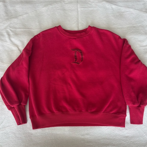 Disney Parks Red Crewneck Spirit Jersey Sweater Small - Picture 5 of 5